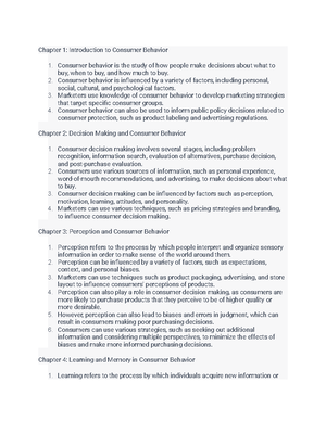 Consumer Behavior - Chapter 10: Consumer Decision Making and Beyond ...