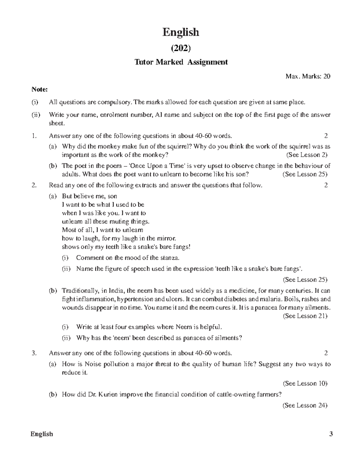 english 202 tutor marked assignment answers