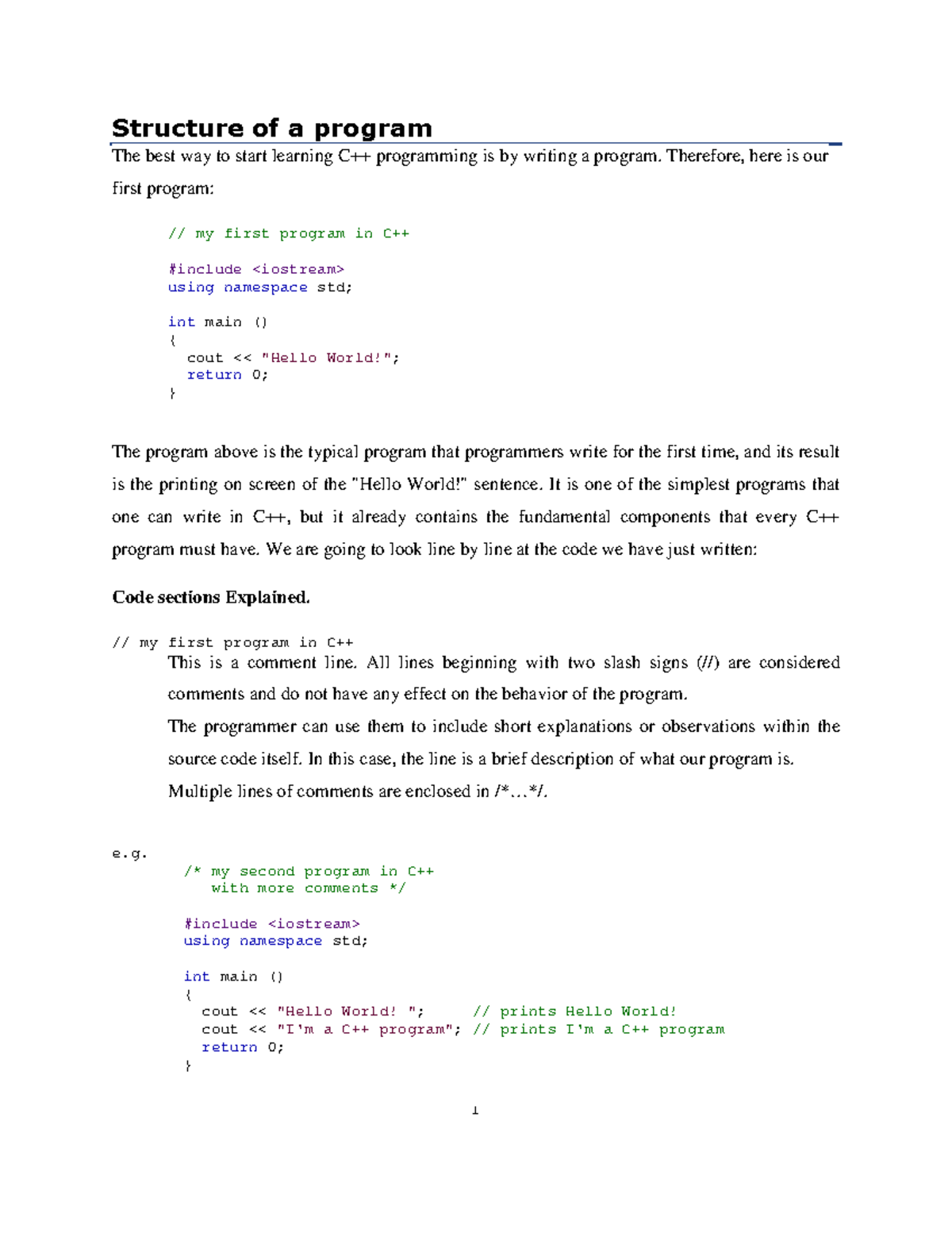 Week 4 C Structure and Syntax - The best way to start learning C++ ...
