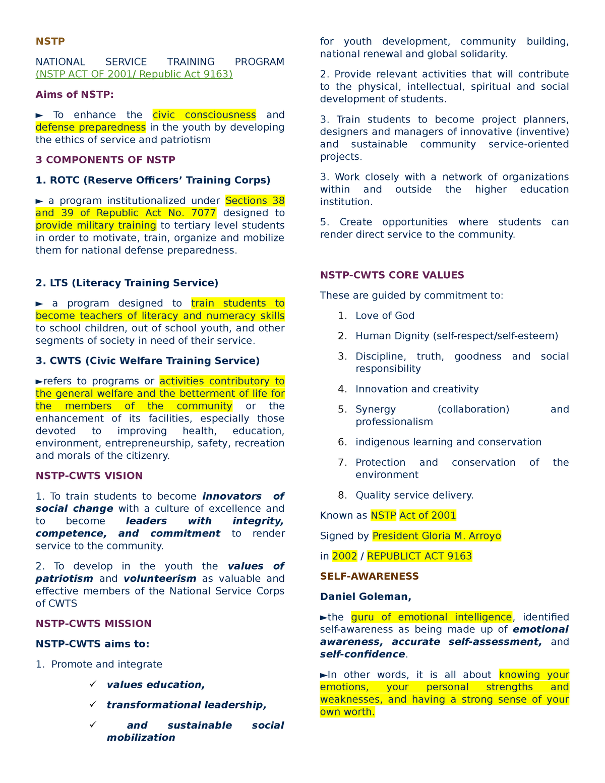 Midterm-Reviewer - Accountancy Notes And Reviewers - NSTP NATIONAL ...