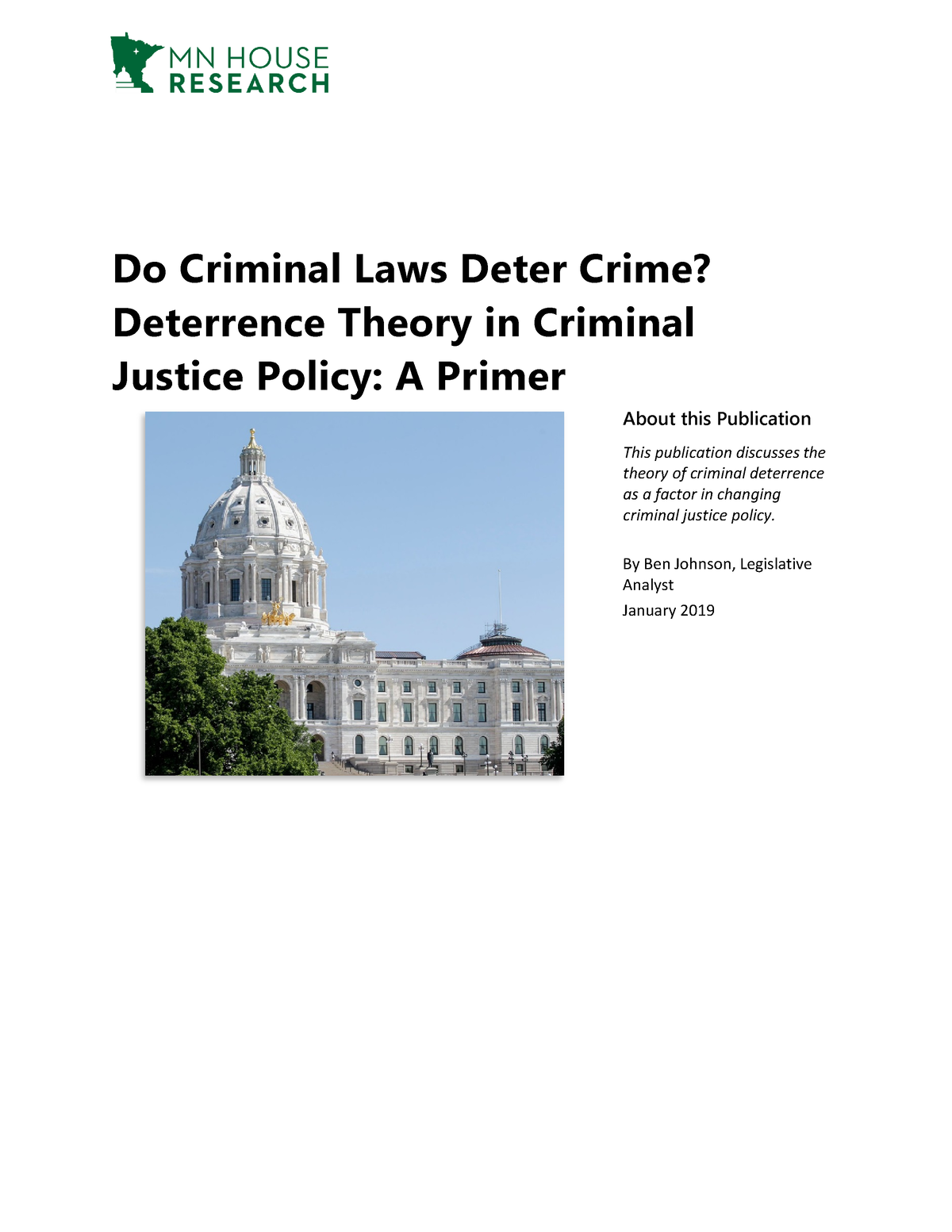 Deterrence Theory - Do Criminal Laws Deter Crime? Deterrence Theory In ...