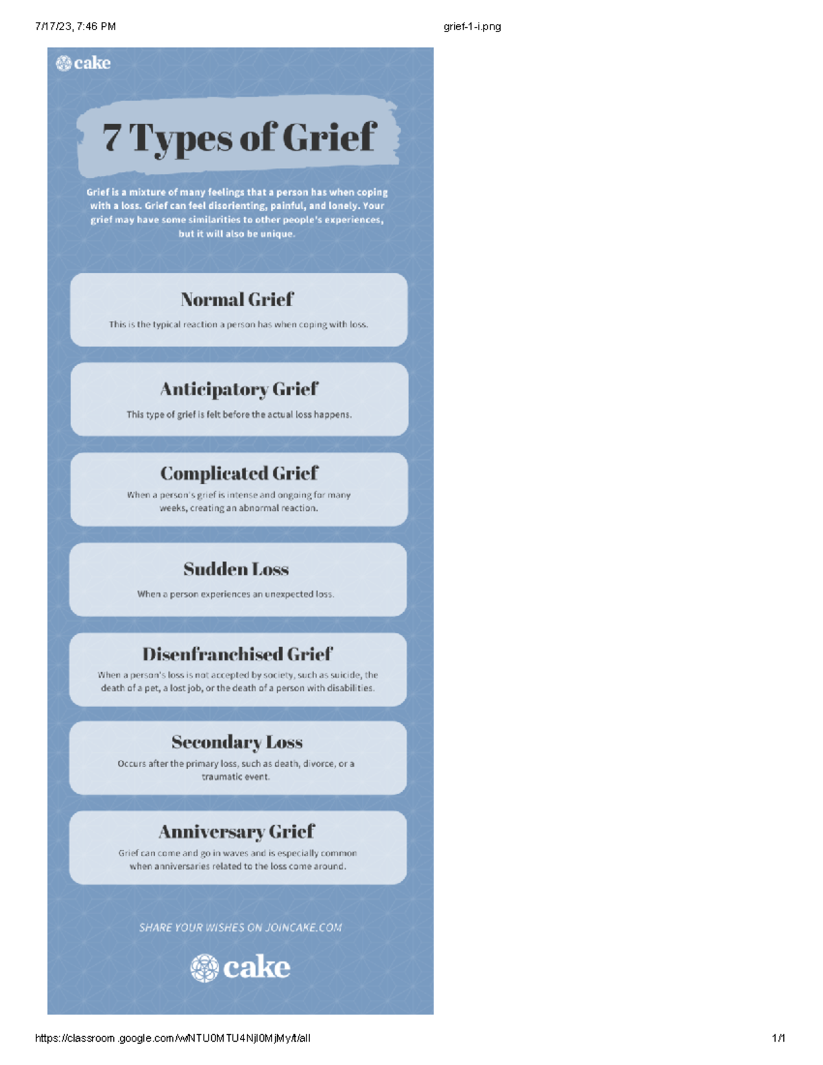 7 Types of Grief - Nurs 100 - 7/17/23, 7:46 PM grief-1-i classroom ...