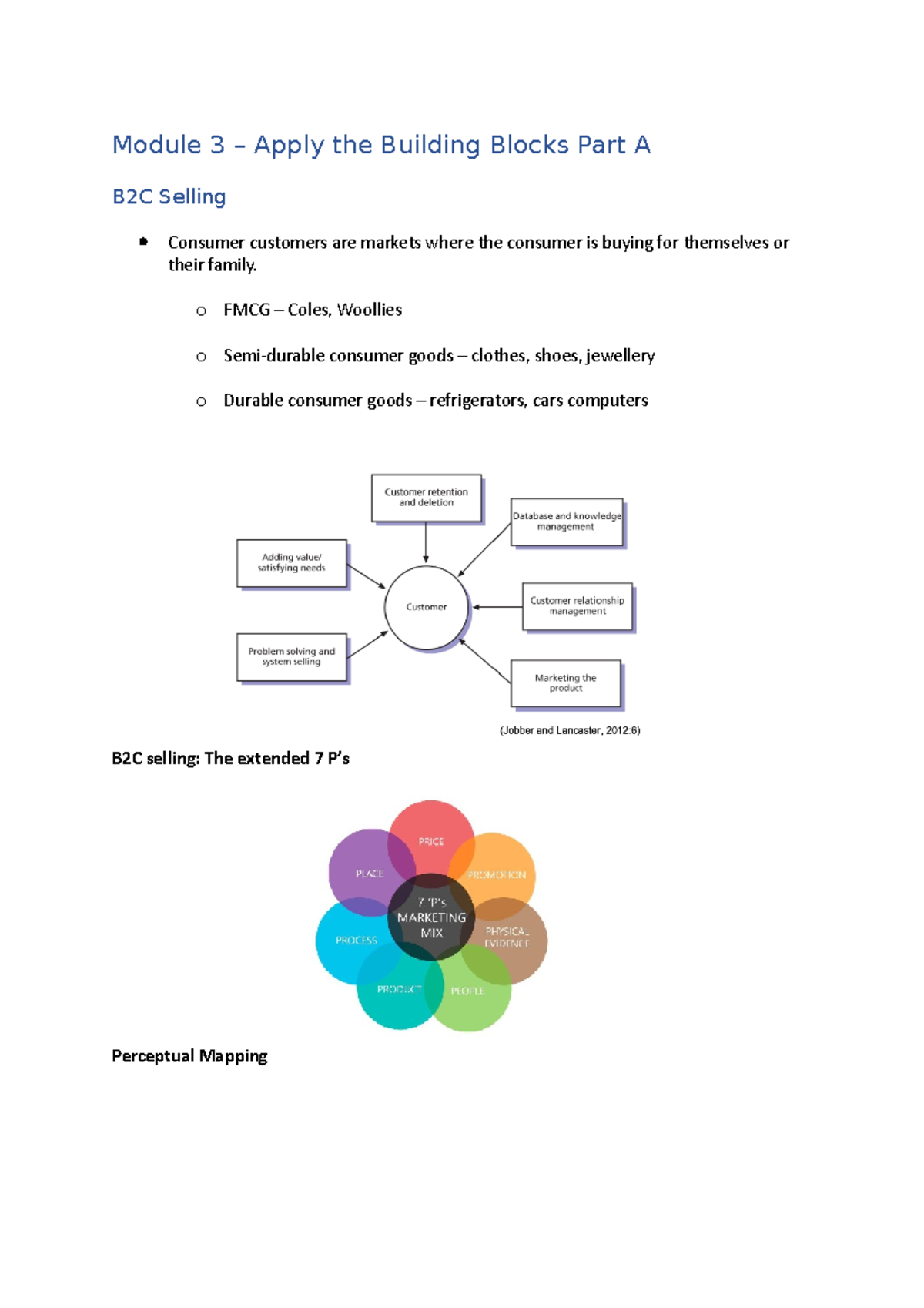 2038MKT Module 3 notes - 1004GIR - Griffith - Studocu