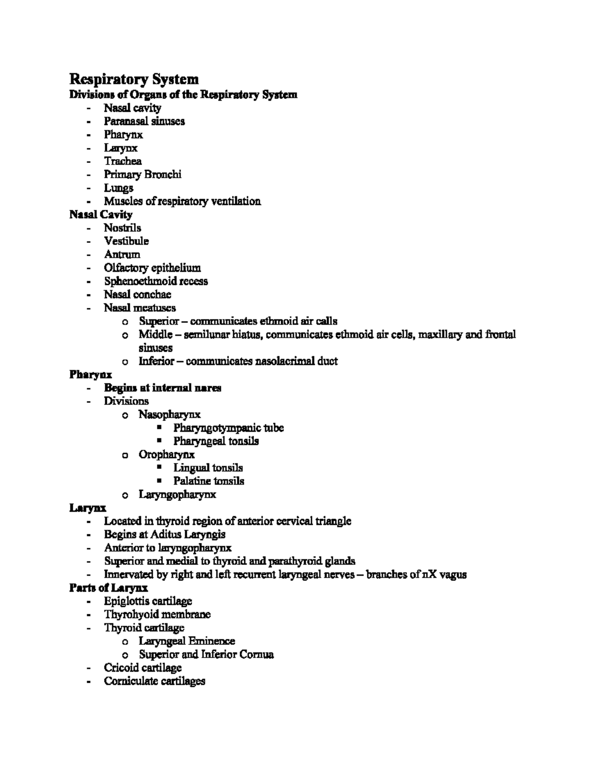 Human Anatomy Study Guide 4 pg8 - BIOL 253 - Studocu