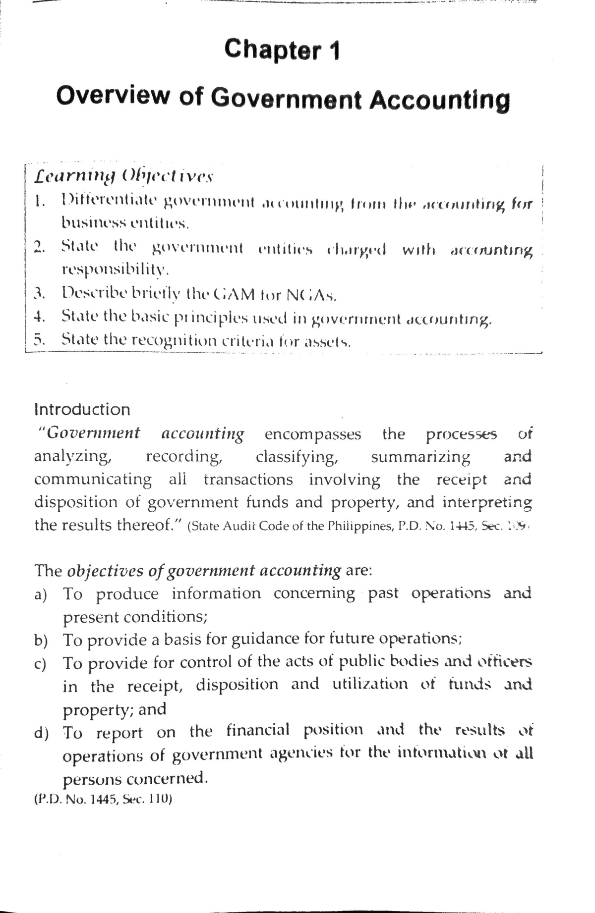 government accounting thesis