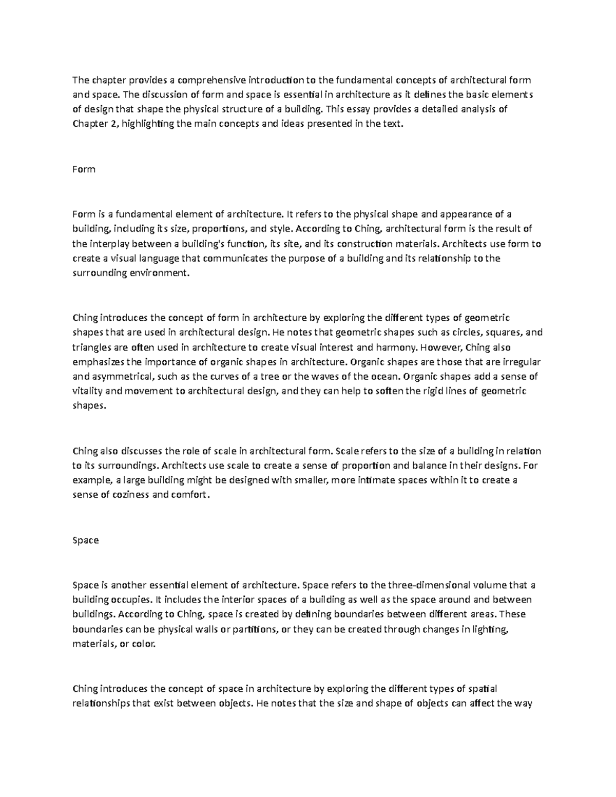 Chapter 2 Part C Understanding Architetcire notes - The chapter ...