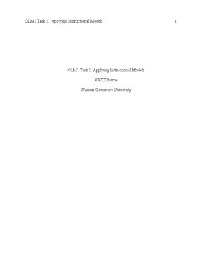 D185 Task 4 - Supporting Curriculum Implementation - Supporting ...
