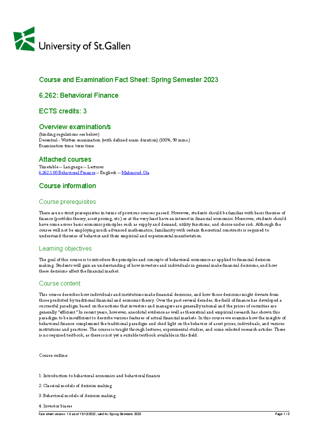 6,262,1 - factsheet - Course and Examination Fact Sheet: Spring ...