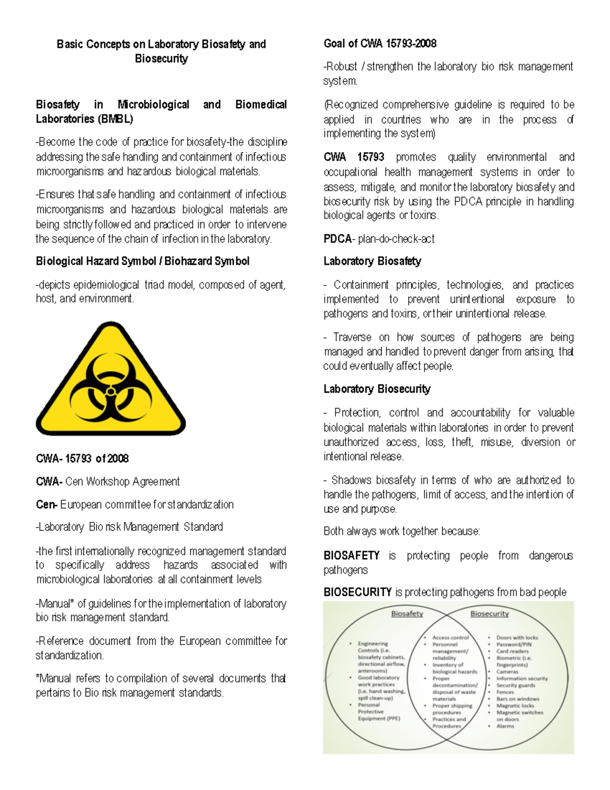 BasicConceptsonLaboratoryBiosafetyandBiosecurity1415 Basic