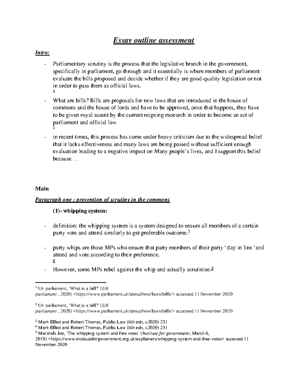 Essay outline assessment pdf - Essay outline assessment Intro ...