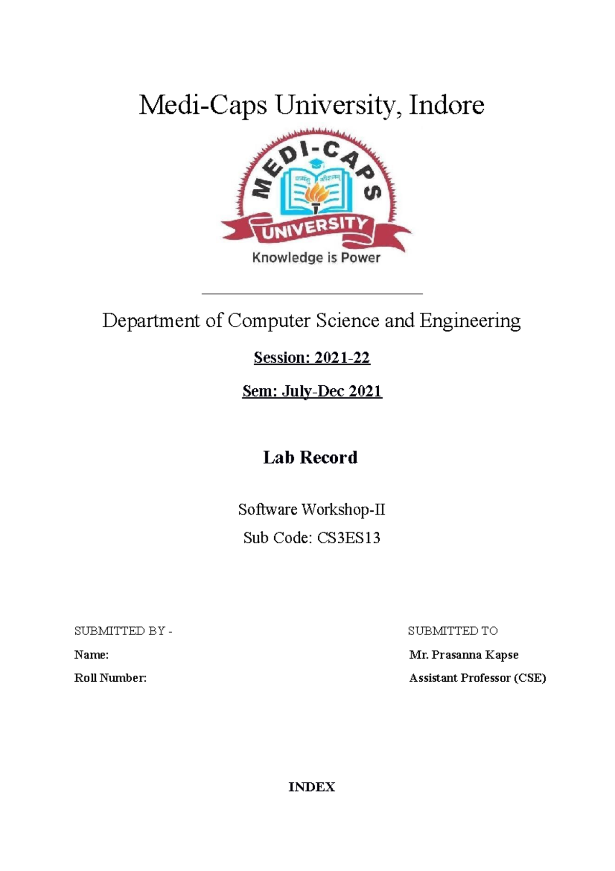 ML Lab File format for medicaps university aml learning Studocu