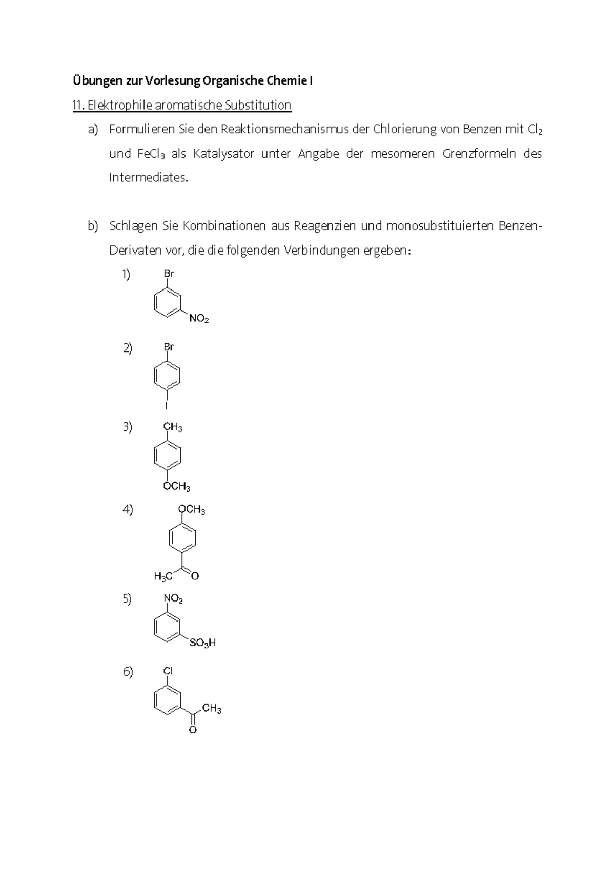 OC I Übungen 4 Übungsaufgaben Zur OC I Von Ralph Holl - Übungen Zur ...