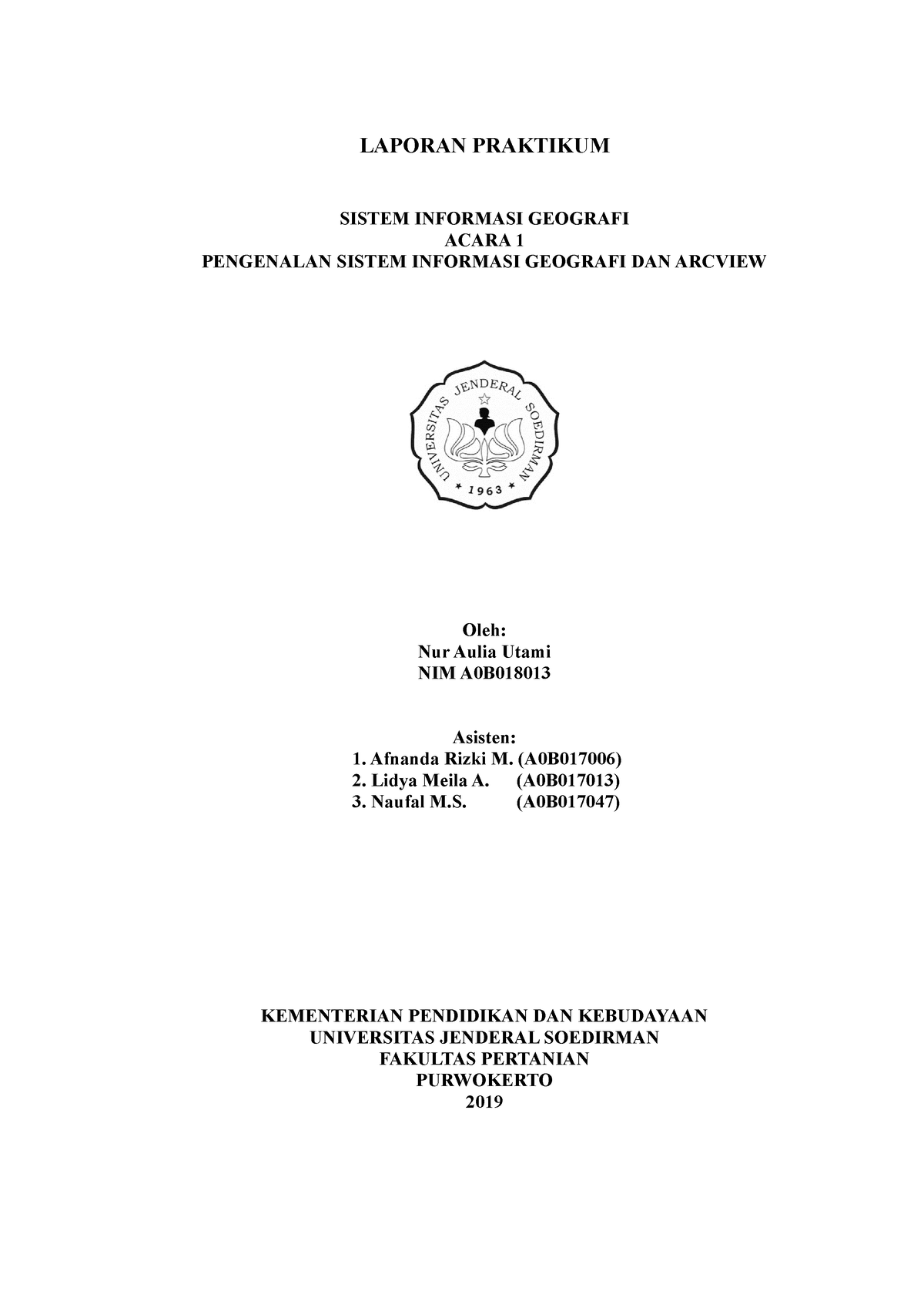 Praktikum 1 Laporan Praktikum Geografi Tanah Acara Pe