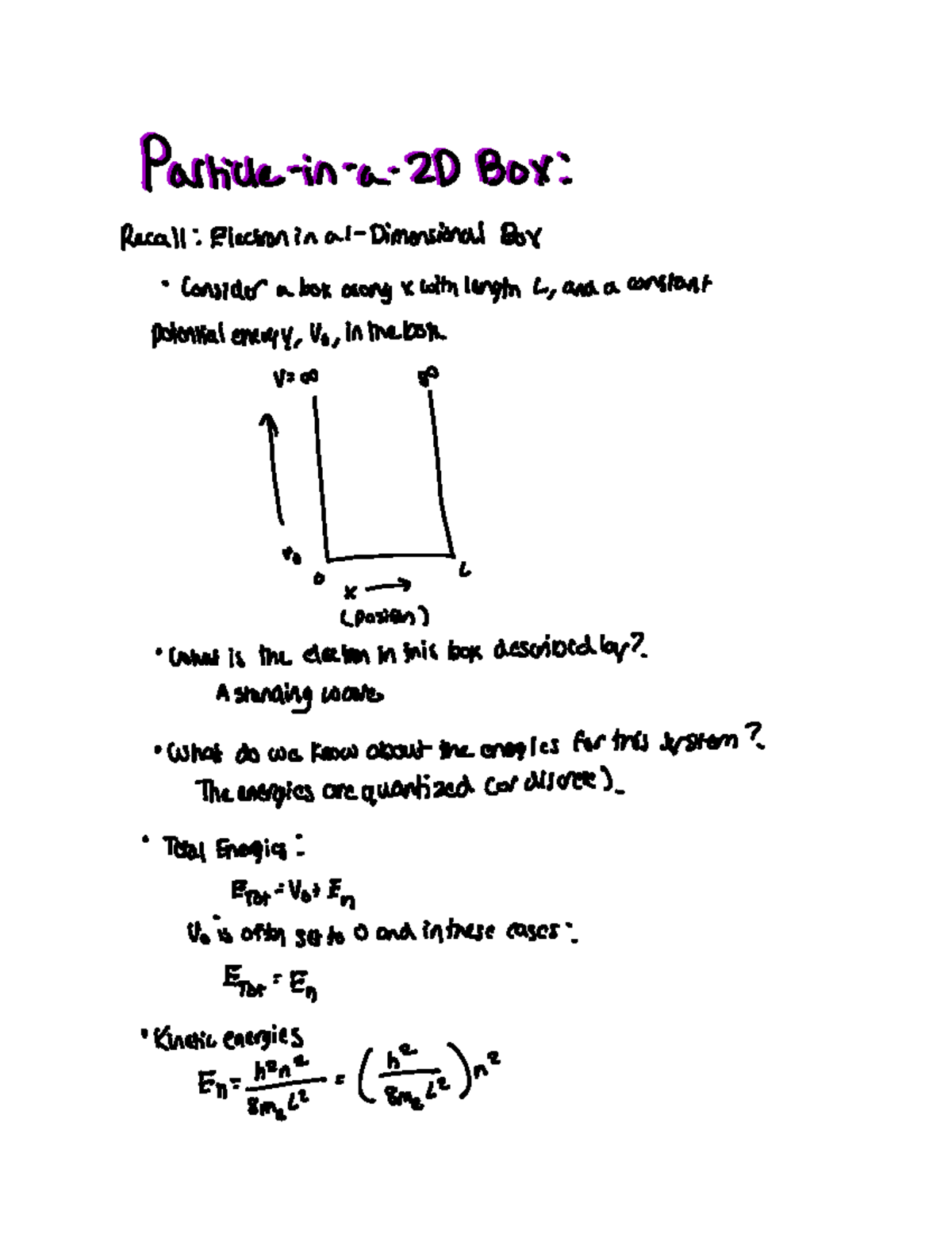 Course Content Video 8 Particle in a Box 2D - Particle in a 2D Box ...