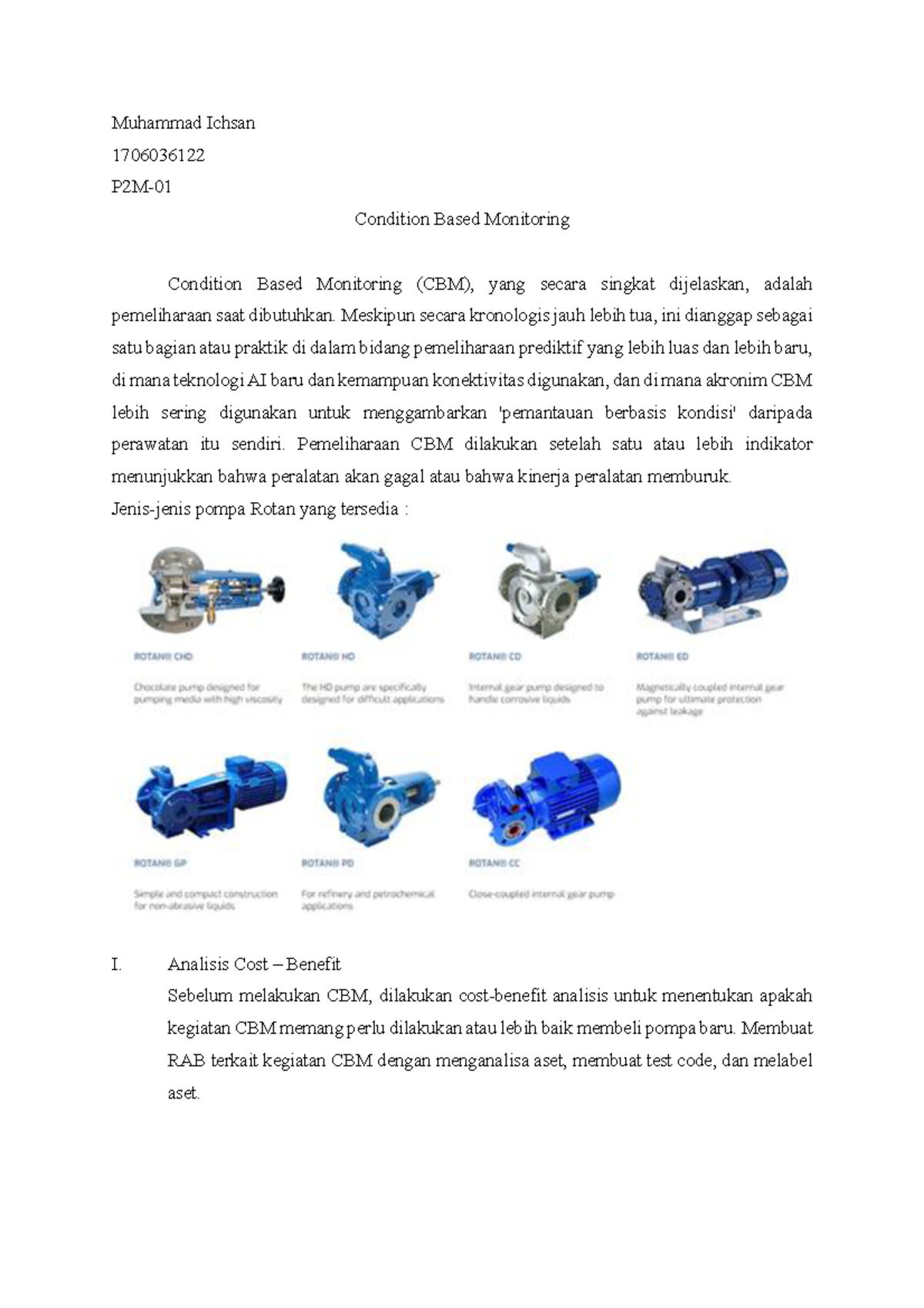Condition Based Monitoring - Muhammad Ichsan 1706036122 P2M- Condition ...