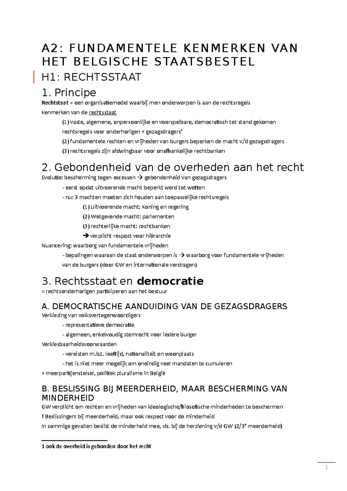 Inleiding Tot De Rechtswetenschap Samenvatting Afdeling 2 - A2 ...