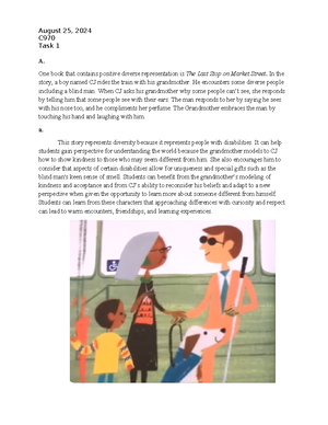 C970 Task2 v3 - Children's Literature - WGU Connected Learning Segment ...