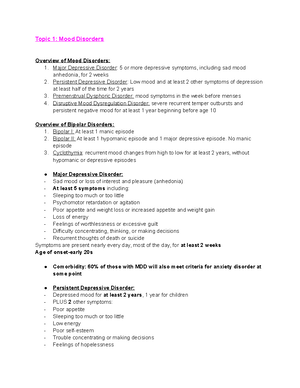 PSY 202 exam 1 Study Guide answers - PSY 202 Psychopathology – Fall ...