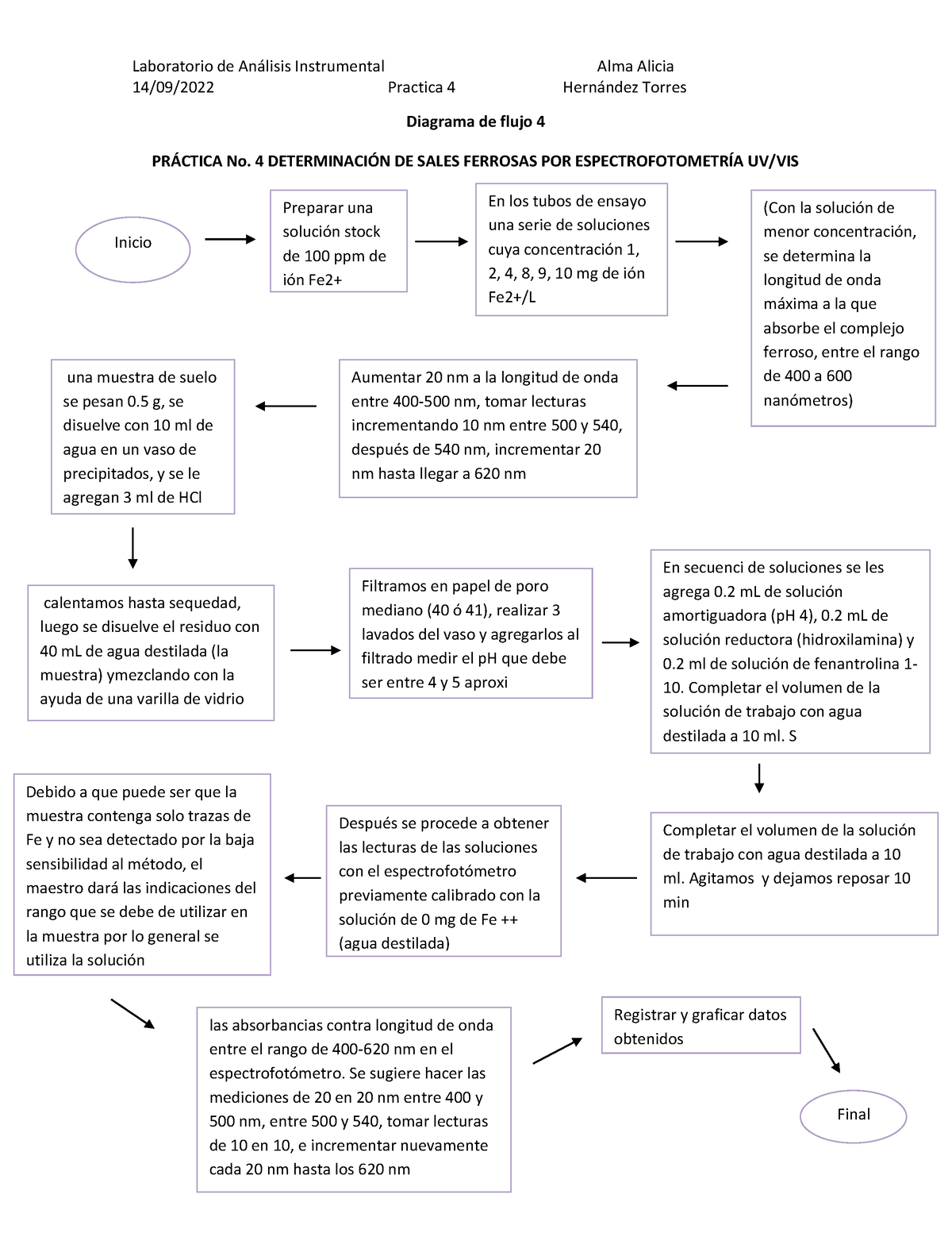 Diagrama P Anlisis Intru Laboratorio De Anlisis Instrumental Alma Alicia Practica