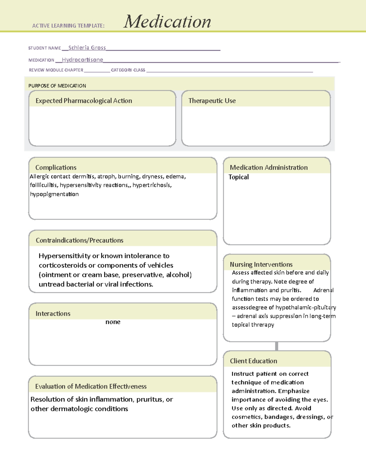 hydrocortisone-medication-template-student-name-schleria-gross