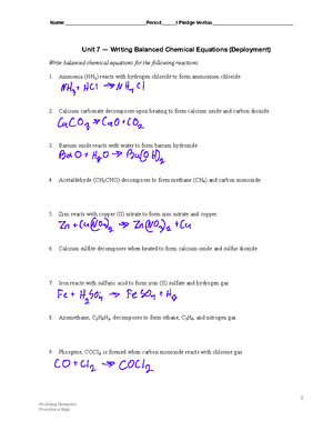 Tim Hampton Chem Equations SE - Name:Tim Hampton Date ...