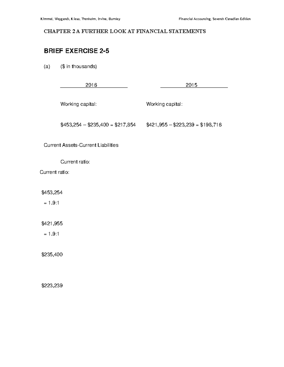 Chapter 2 A Further LOOK AT Financial Statements - CHAPTER 2 A FURTHER ...