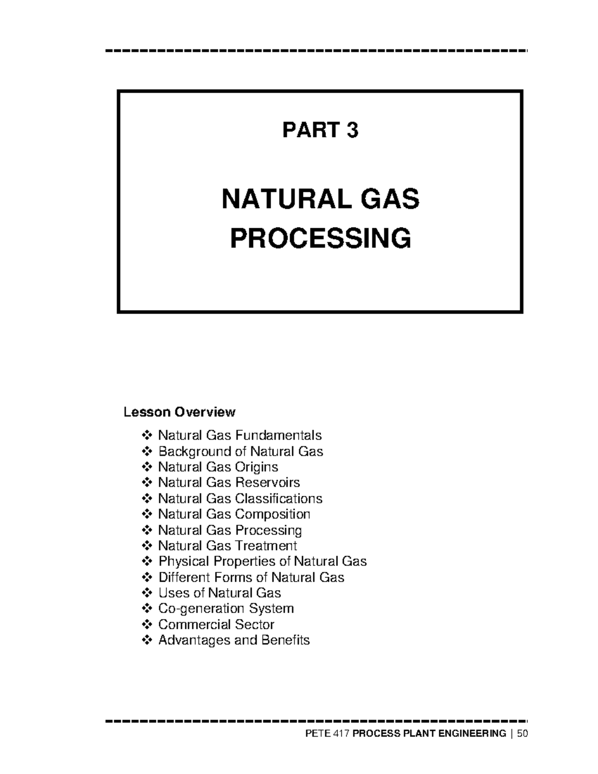 Process Plant Engineering Notes - Lesson Overview Natural Gas ...