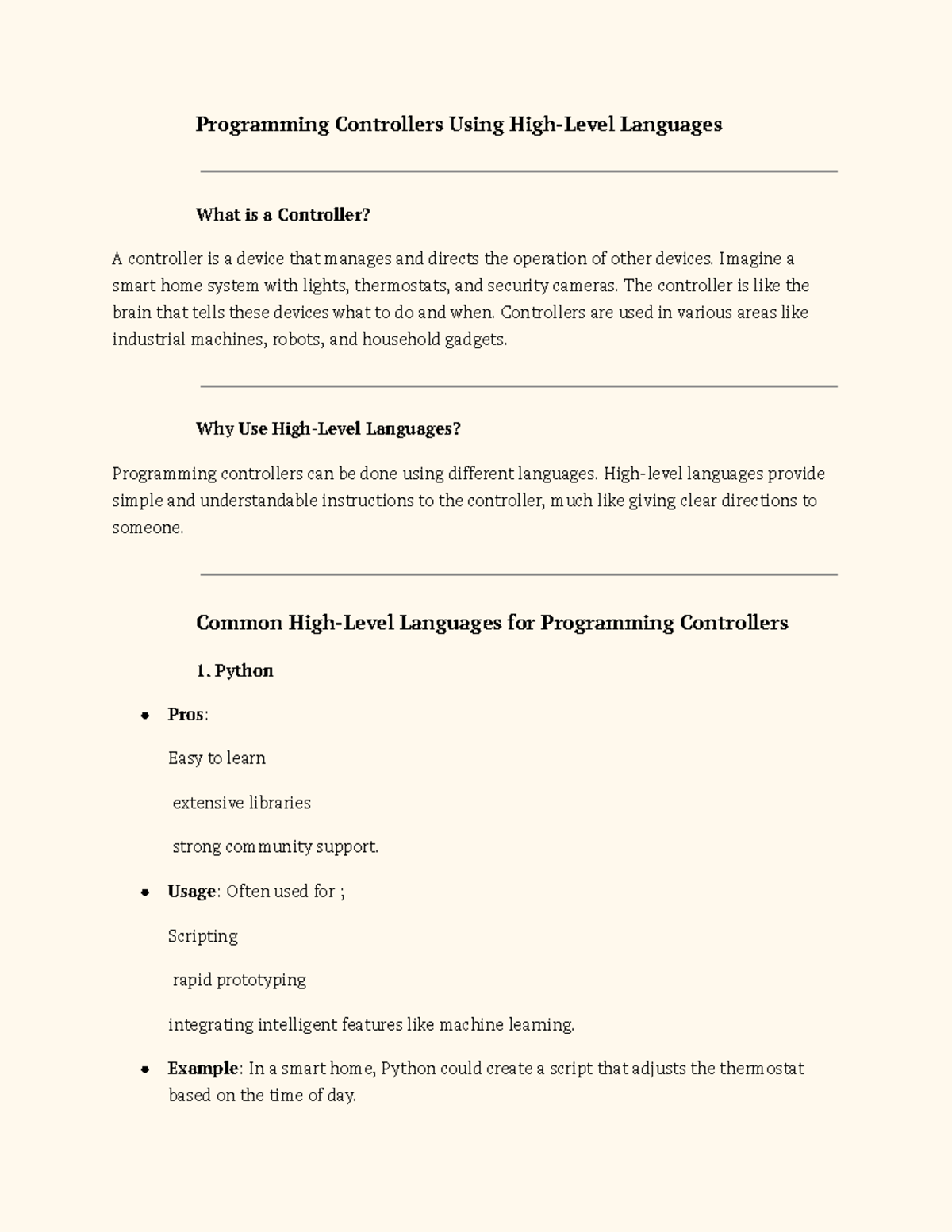 MCP Programming Controllers HLL - Programming Controllers Using High ...