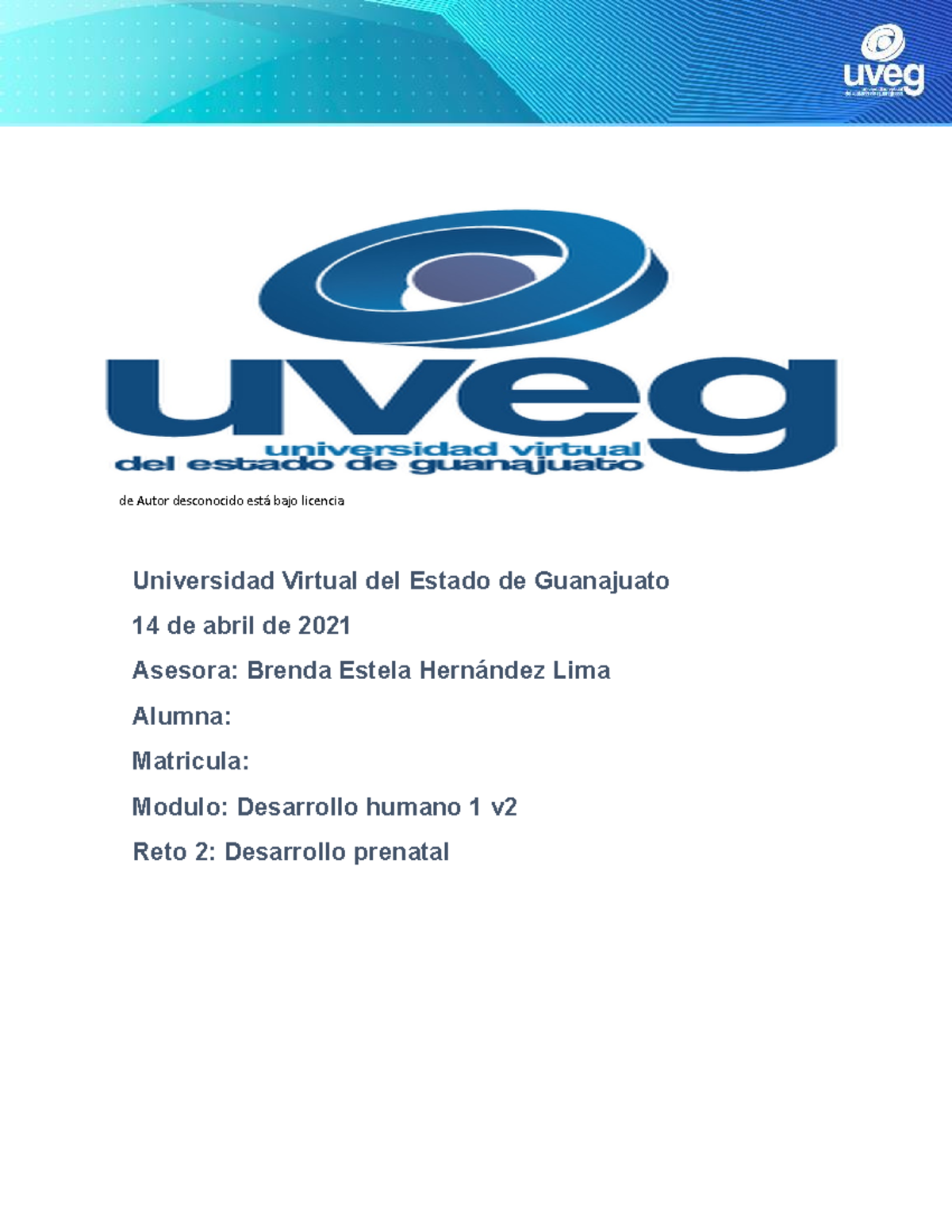 Universidad Virtual del Estado de Guanajuato Desarrollo Humano V2