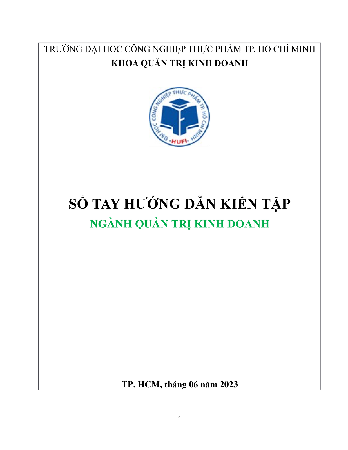 1 Huong Dan Kien Tap - Kiến Tập - TRƯỜNG ĐẠI HỌC CÔNG NGHIỆP THỰC PHẨM ...