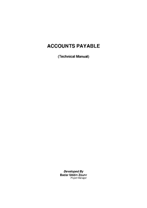 General Ledger System Technical Document - GENERAL LEDGER SYSTEM ...