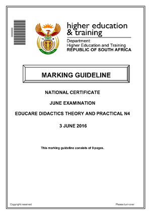 N4 Entrepreneruship Exemplar paper and memo - EXAMINATION PAPER 1 ...