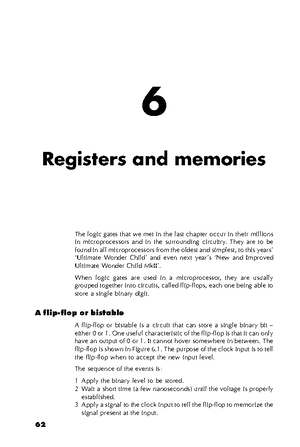 EMT2433-May 2023-H01 - Short notes on registers and memory - Department ...