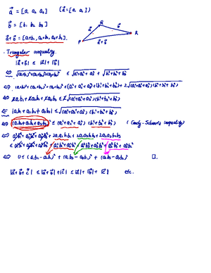 Lecture 4 Notes - Math 3335 0910312020 Vector and scalar functions and ...