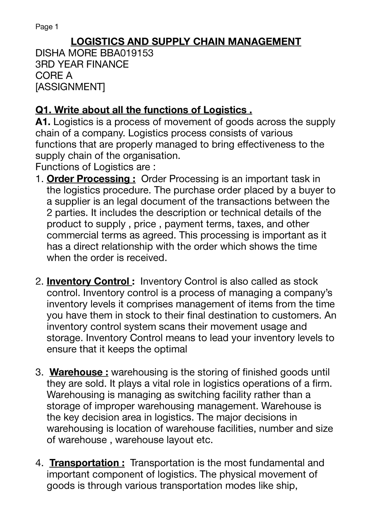 logistics and supply chain dissertation topics