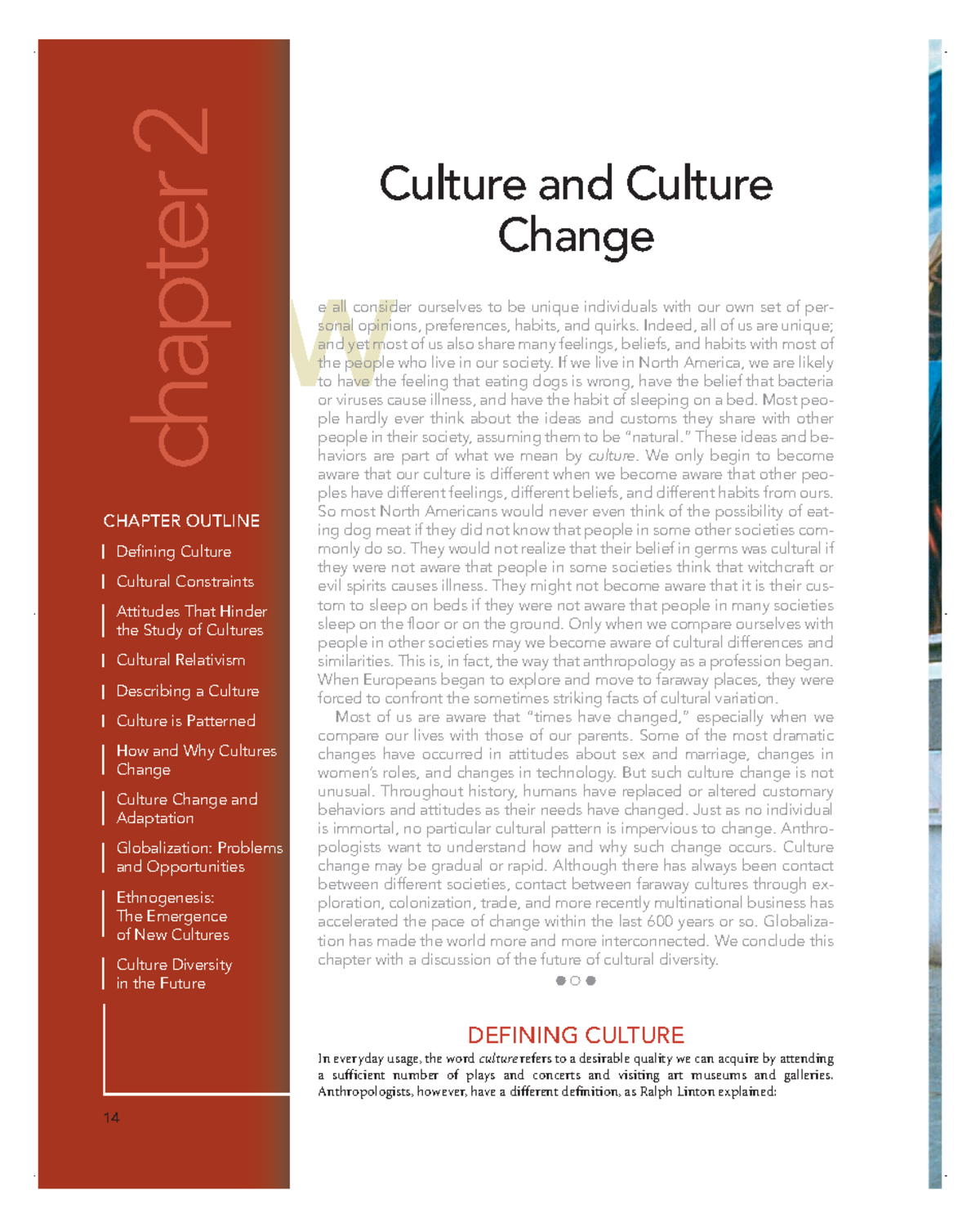 0205711200 - lssmcn - W chapter 2 Culture and Culture Change CHAPTER ...