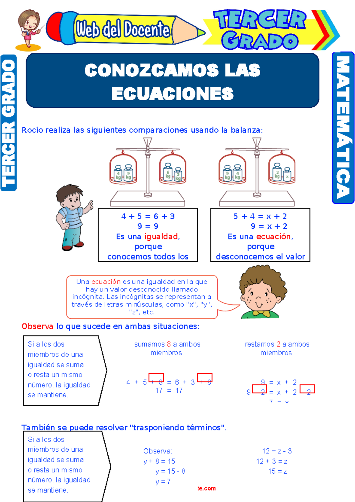 Las Ecuaciones Para Tercer Grado De Primaria – AWPWUU