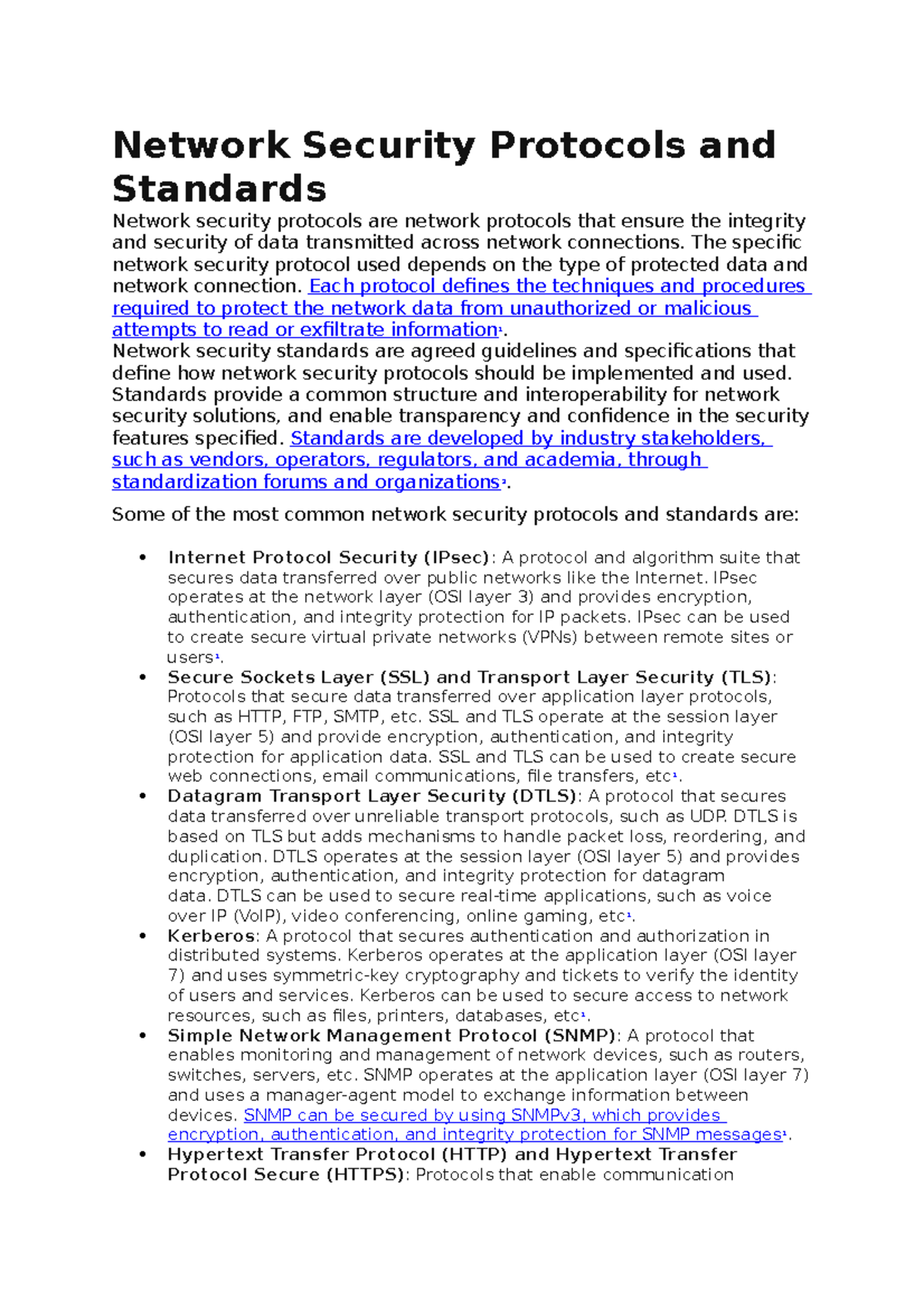 Network Security Protocols and Standards - Network Security Protocols ...