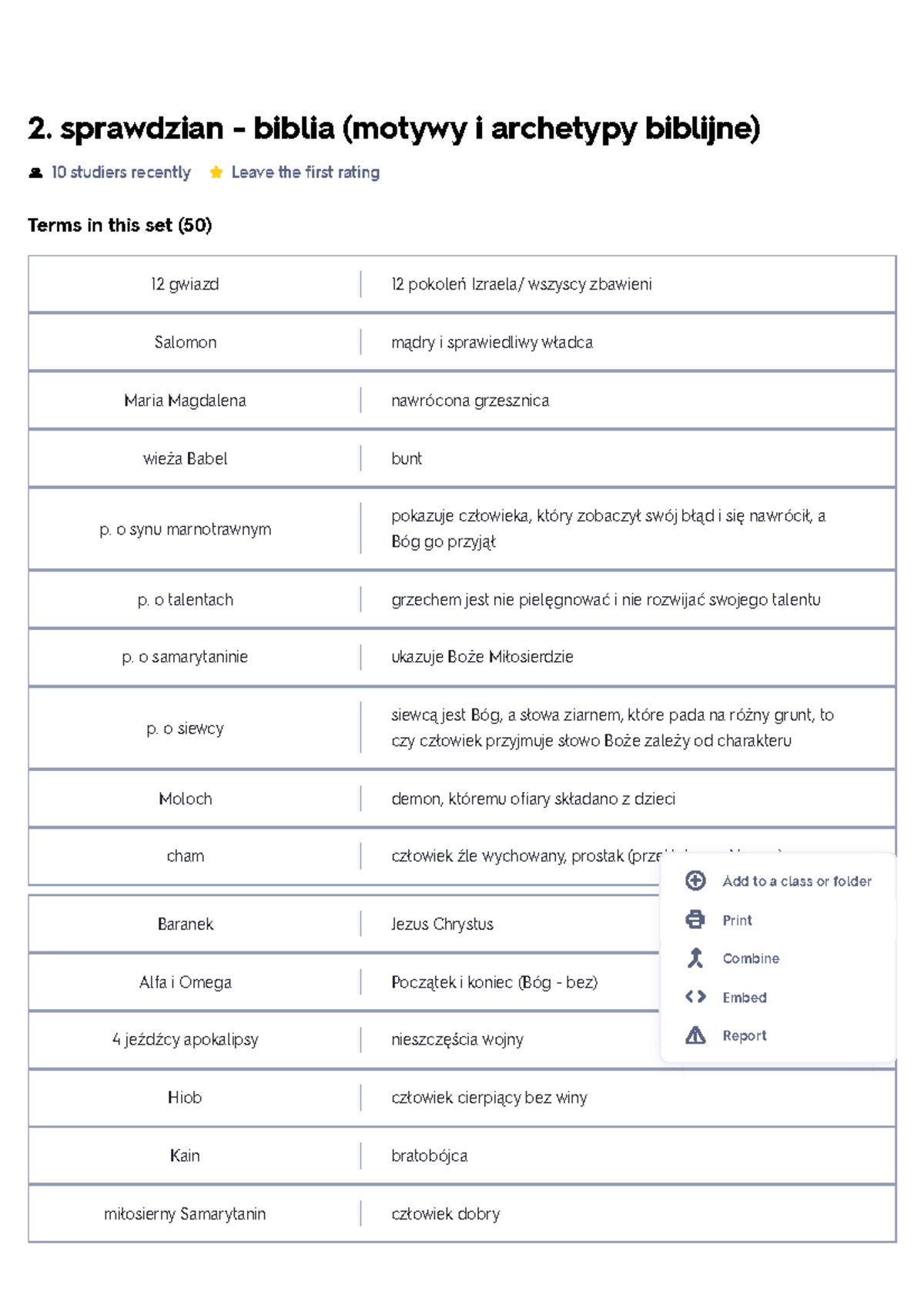 Sprawdzian Biblii 1 Liceum Chomikuj Odpowiedzi www.studocu.com