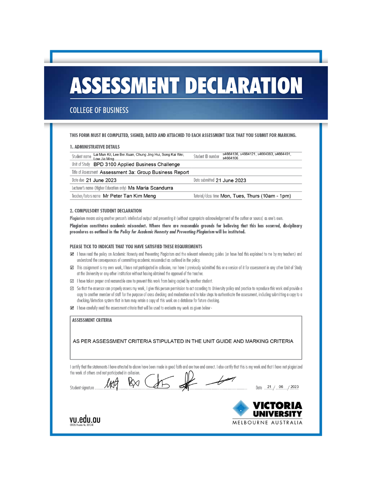 Bee Calm Assessment 3a Group Business Report - Team 4 Dreamy Aroma ...