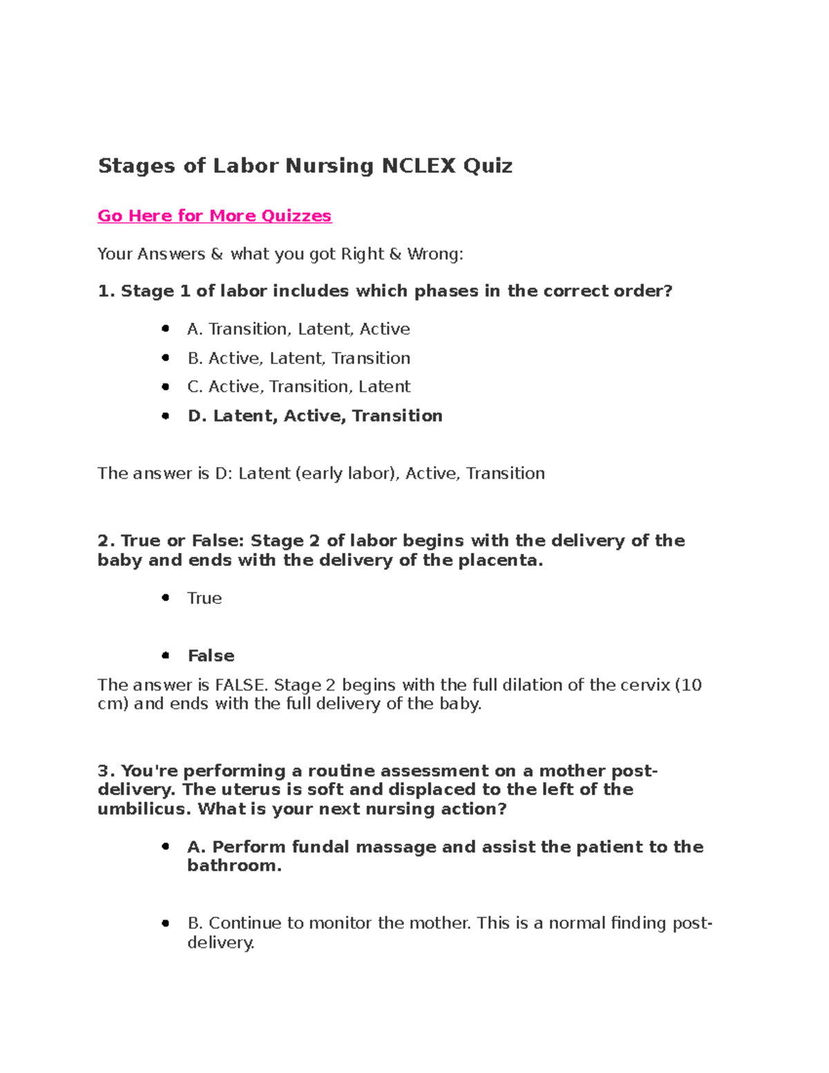 stages-of-labor-nursing-nclex-quiz-stages-of-labor-nursing-nclex-quiz