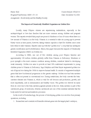 STAS-111- Finals - STAS - SCIENCE, TECHNOLOGY AND SOCIETY COURSE CODE ...
