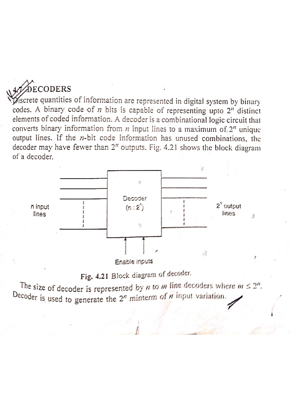 Decoder - Notes - Basic Electrical Engineering - Studocu