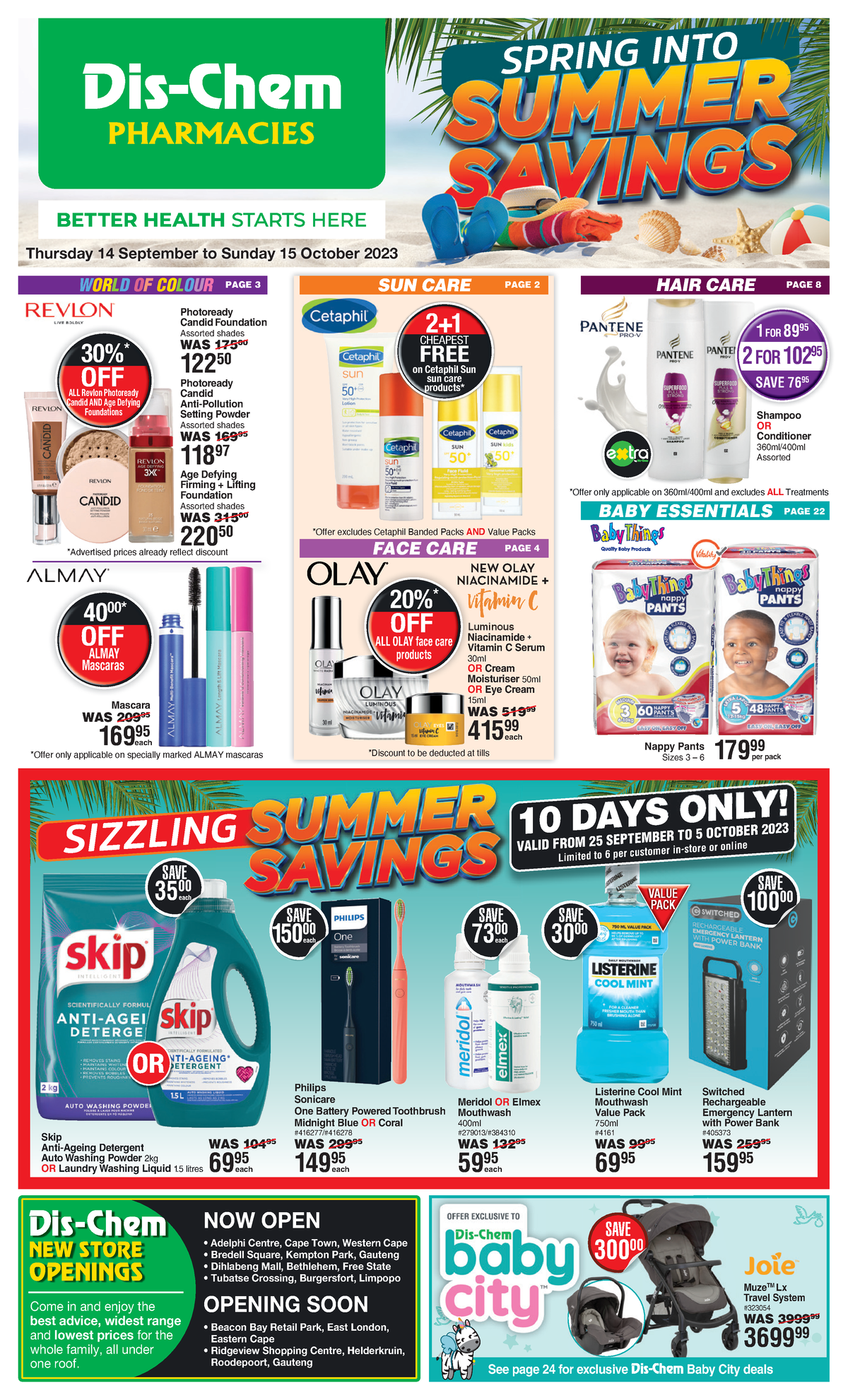 Spring into Summer Savings - SUN CARE HAIR CARE See page 12 to 17