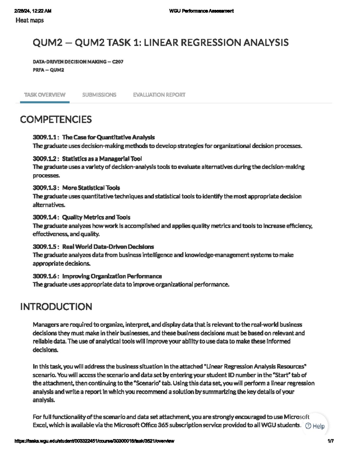C207 data driven decision making task1 - C207 - Studocu