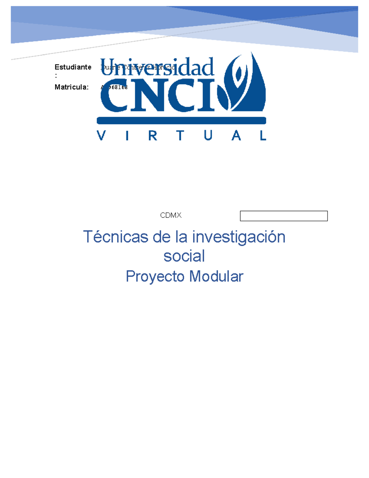 M2 Técnicas De La Investigación Social FLN B 3 - Tutor: Yaneth ...