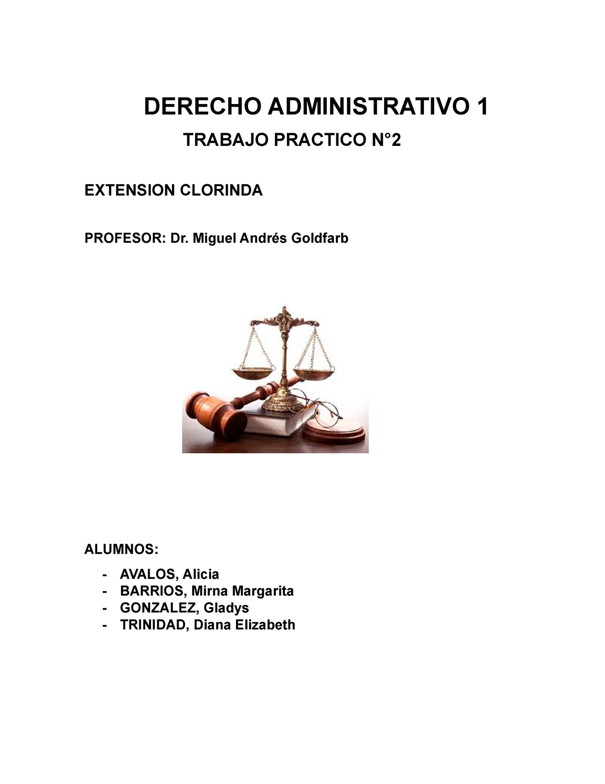 Derecho Administrativo 1 Trabajo Practico N°2 - DERECHO ADMINISTRATIVO ...