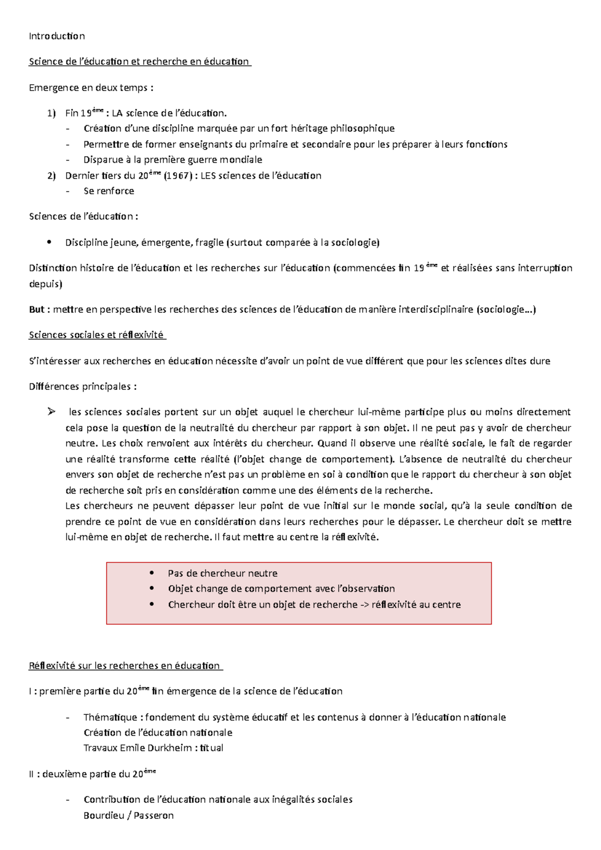 0 Cours 28-01 - Introduction Science de l’éducation et recherche en ...
