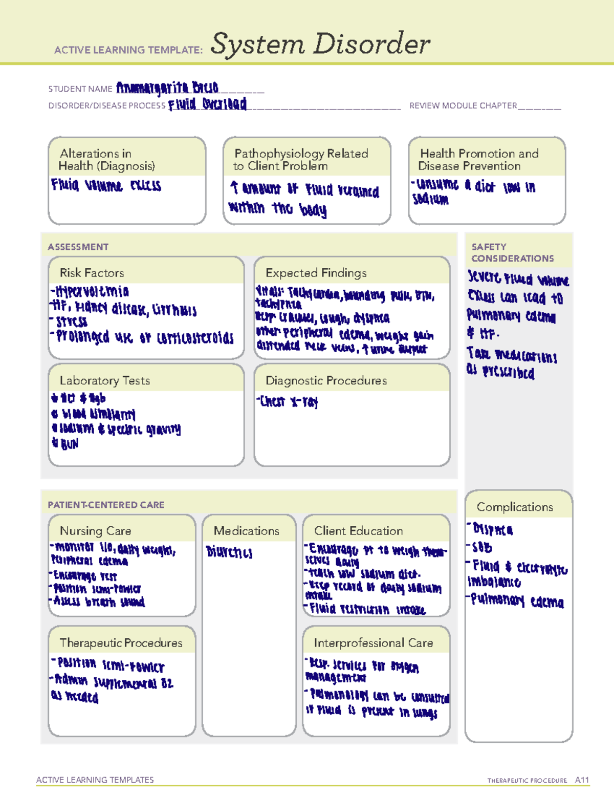 Nutrtion - Fluid Overload template - ACTIVE LEARNING TEMPLATES ...