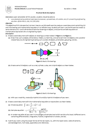 MEK 526 Lab 1 part 2 - LAB REPORT Program: CEEM242 Semester: 3 ...